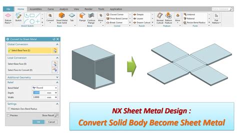 convert to sheet metal nx|nx sheet metal pdf.